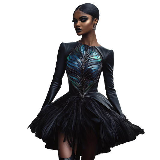 Vote: Iridescence - Long Sleeve Corset Mini Dress